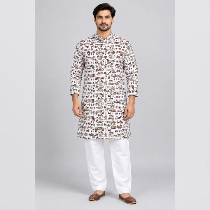 Premium Cotton Printed Kurta Pajama Set
