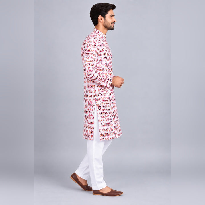 Premium Pure Cotton Printed Kurta Pajama Set for Men
