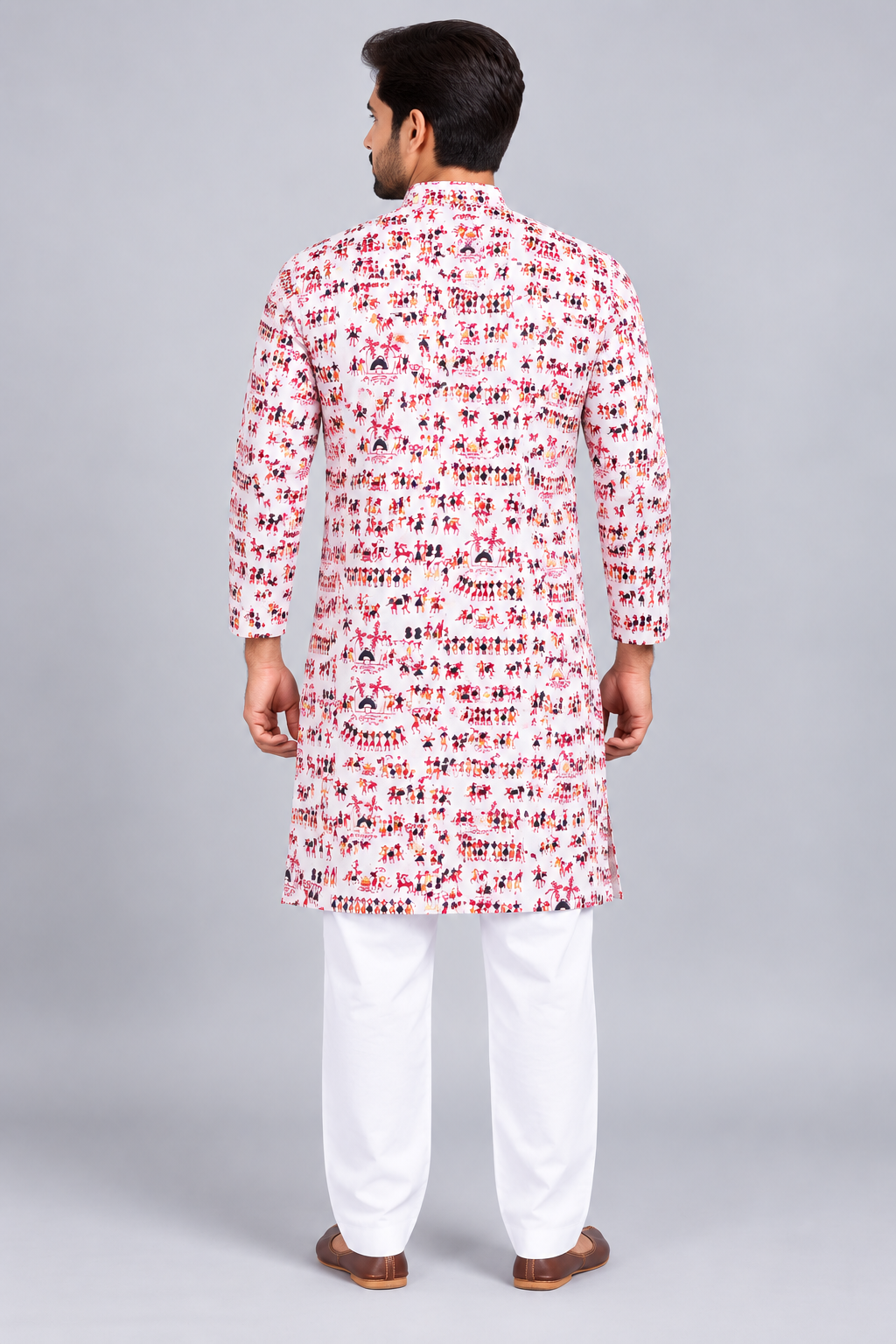 Premium Pure Cotton Printed Kurta Pajama Set for Men