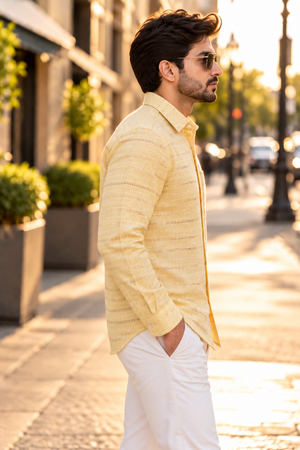 Men's Premium Matka Textured Full-Sleeve Shirt – Heritage Collection