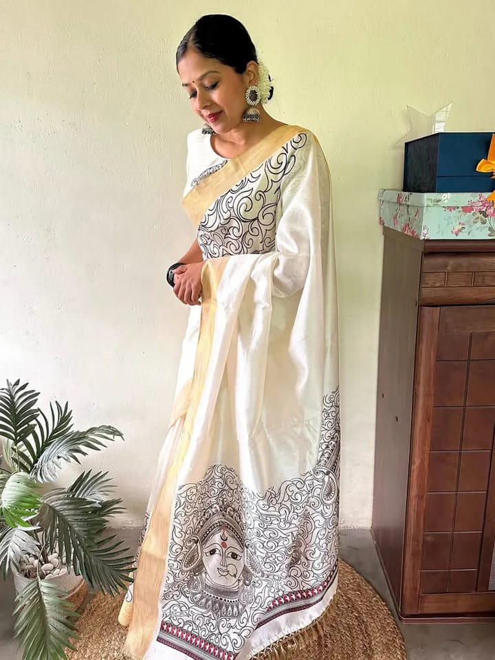 Linen Cotton Saree