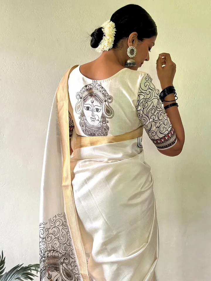 Linen Cotton Saree