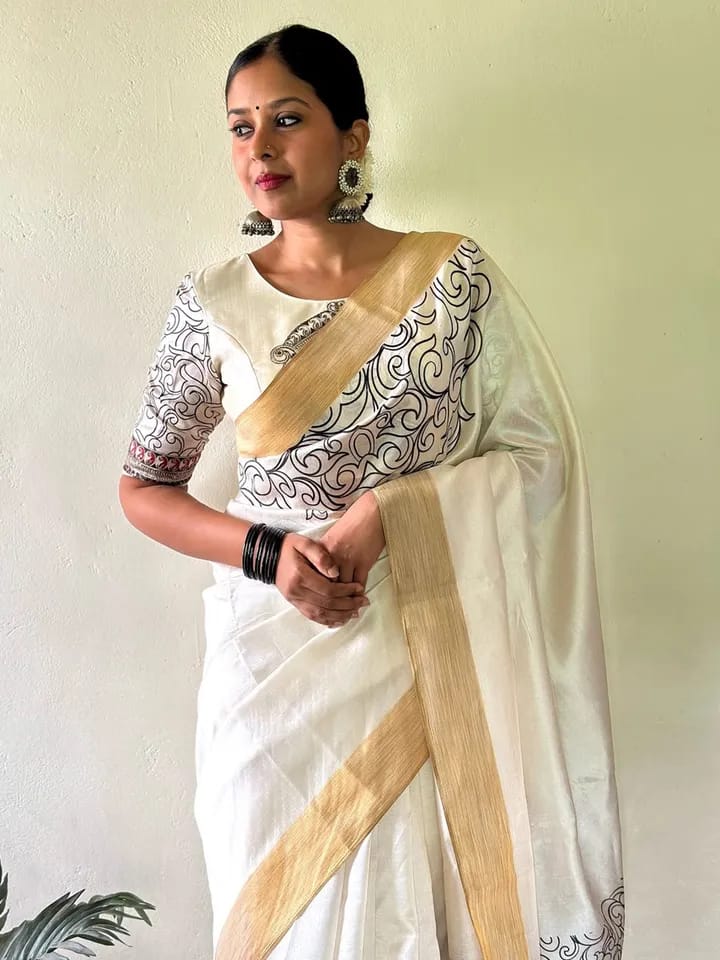 Linen Cotton Saree