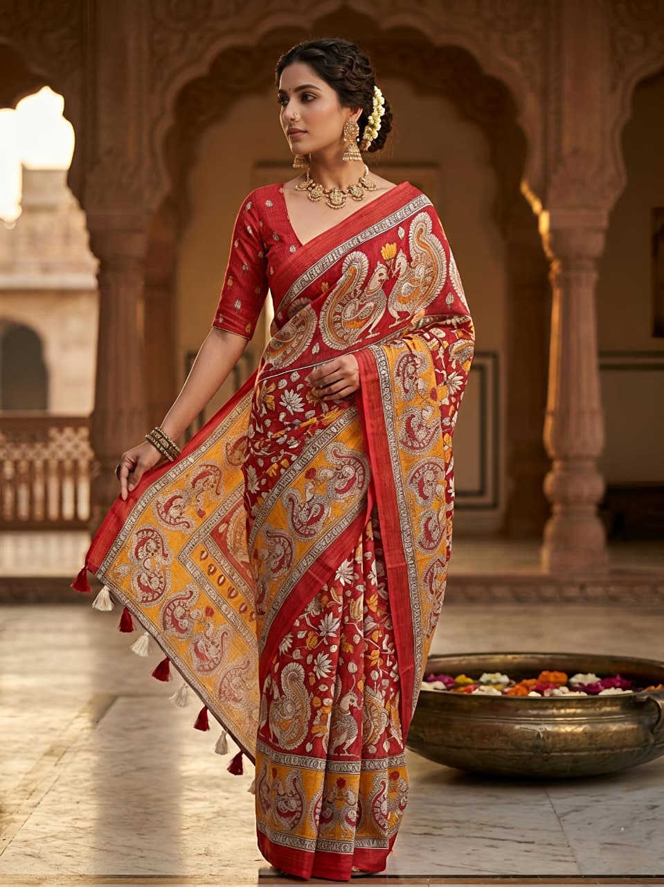 KOTA PEN KALAMKARI SAREE