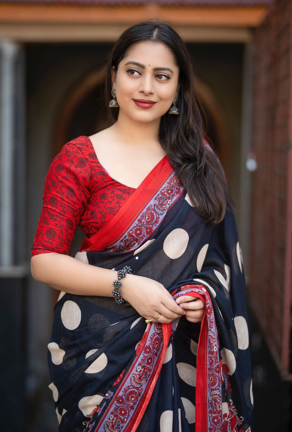 Linen Printed Saree