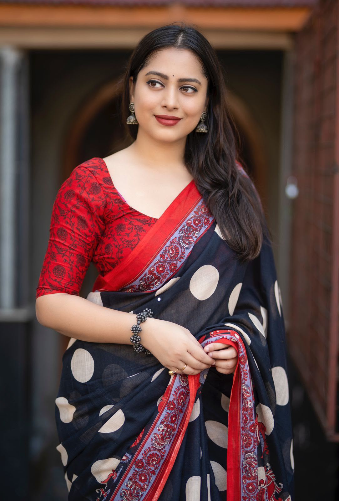 Linen Printed Saree