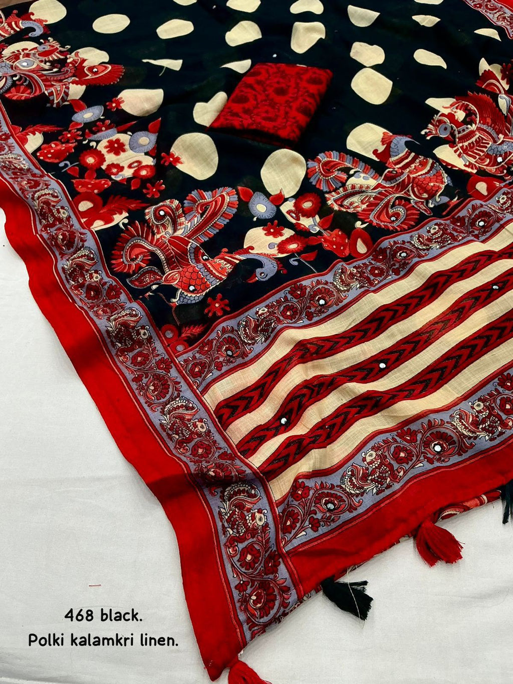 Linen Printed Saree