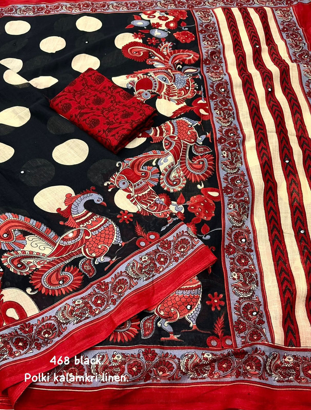 Linen Printed Saree