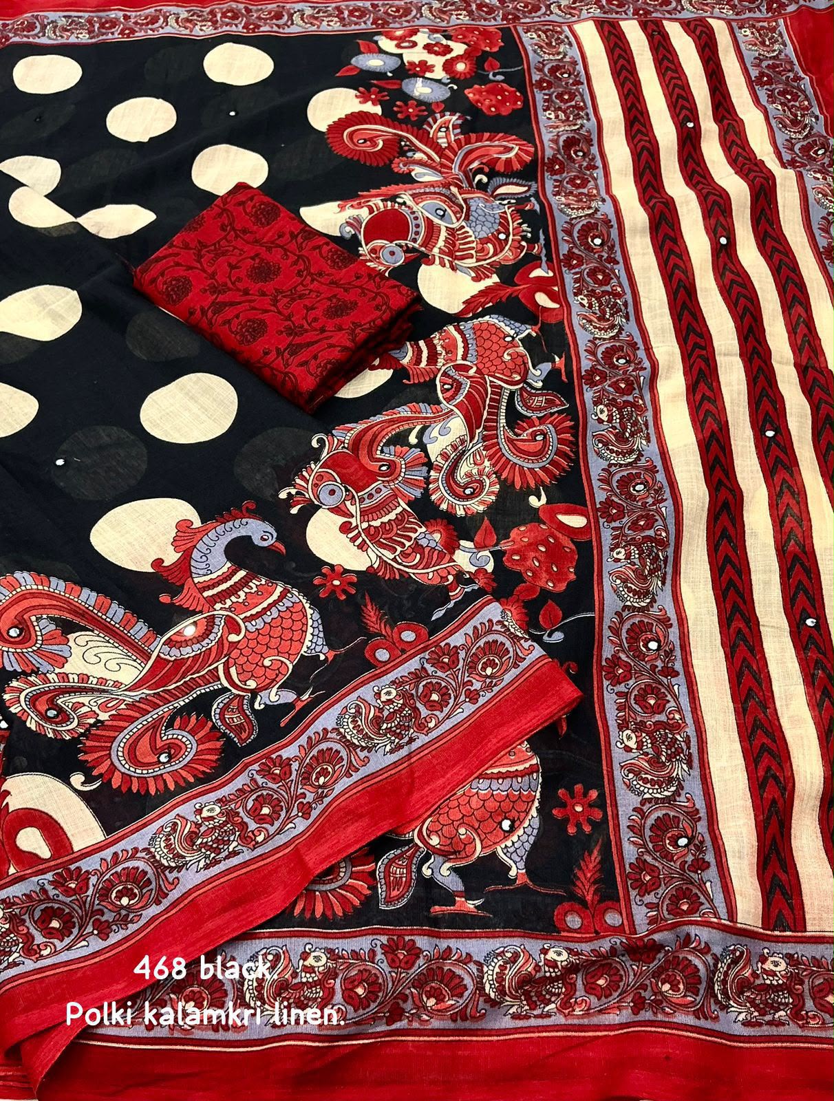 Linen Printed Saree