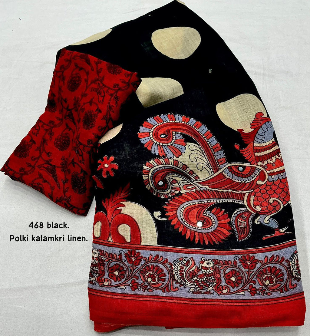 Linen Printed Saree