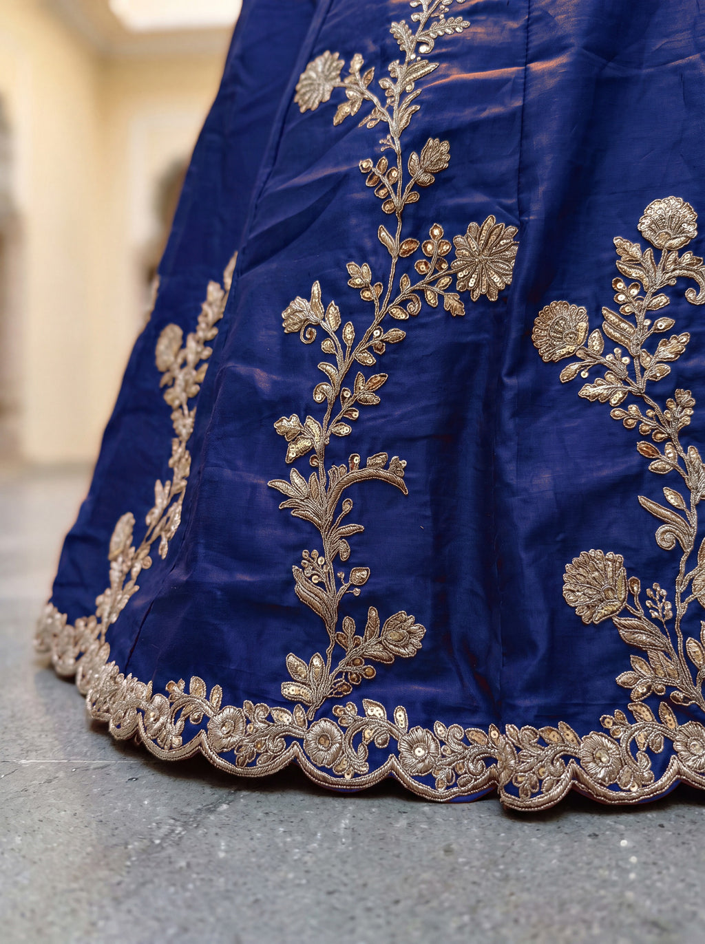 Royal Navy Blue Lehenga Choli