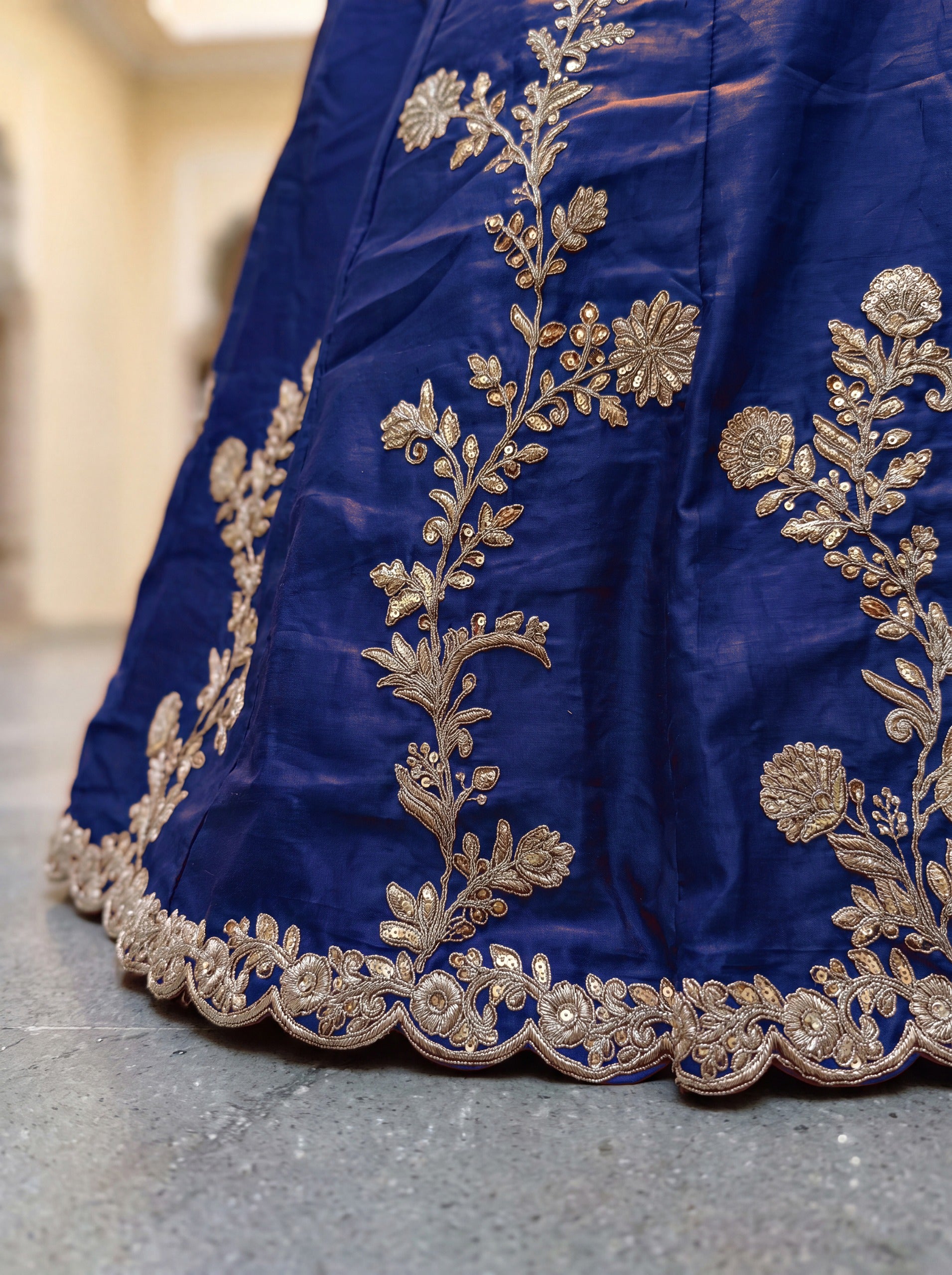 Royal Navy Blue Lehenga Choli