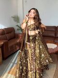 Designer Lehenga With Three Piece Set