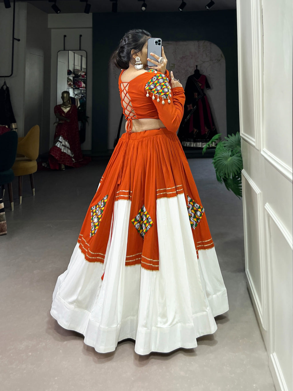 Pure Rayon Fabric Lehenga For Navratri