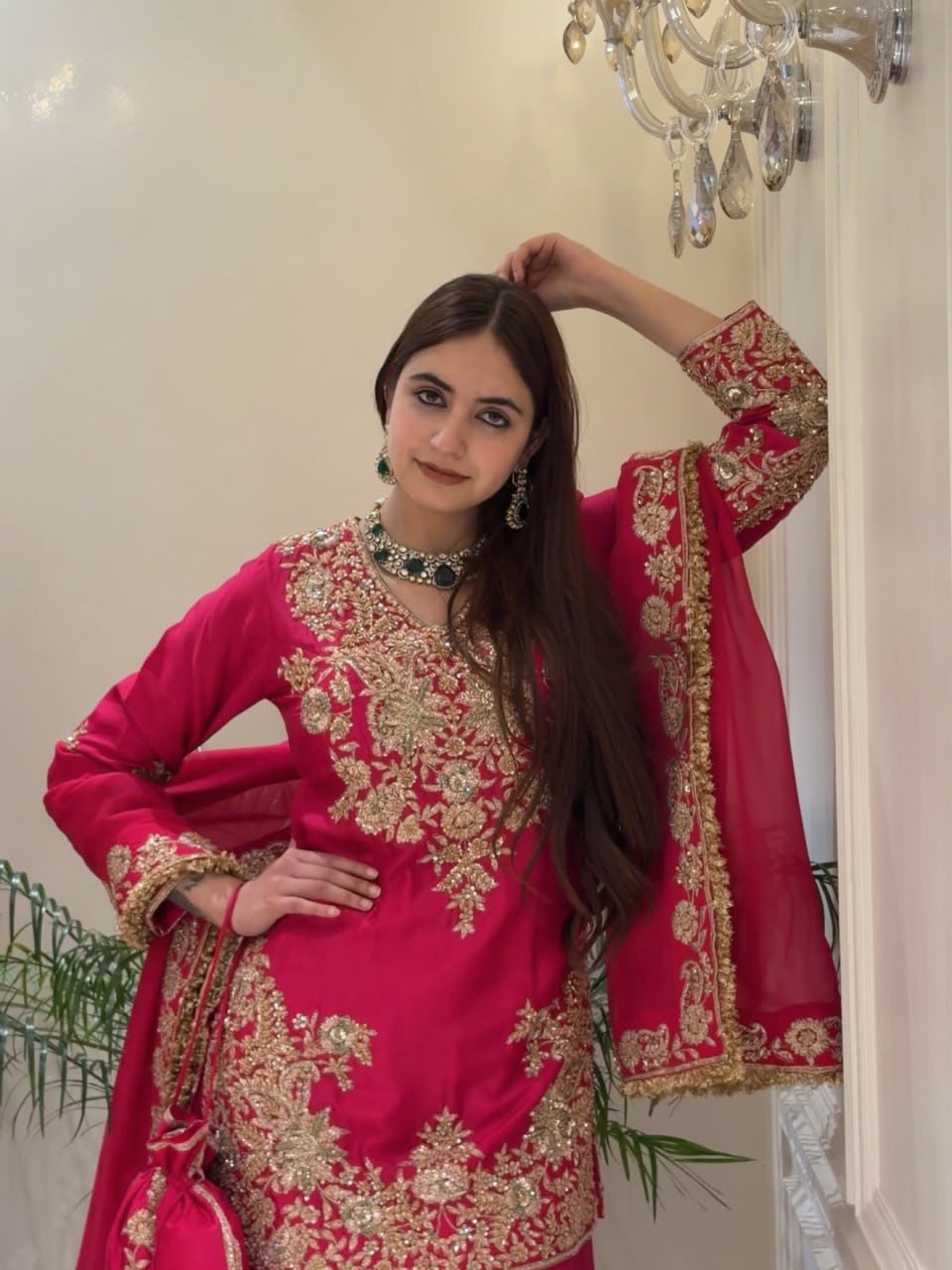 Elegance Top Plazo With Dupatta
