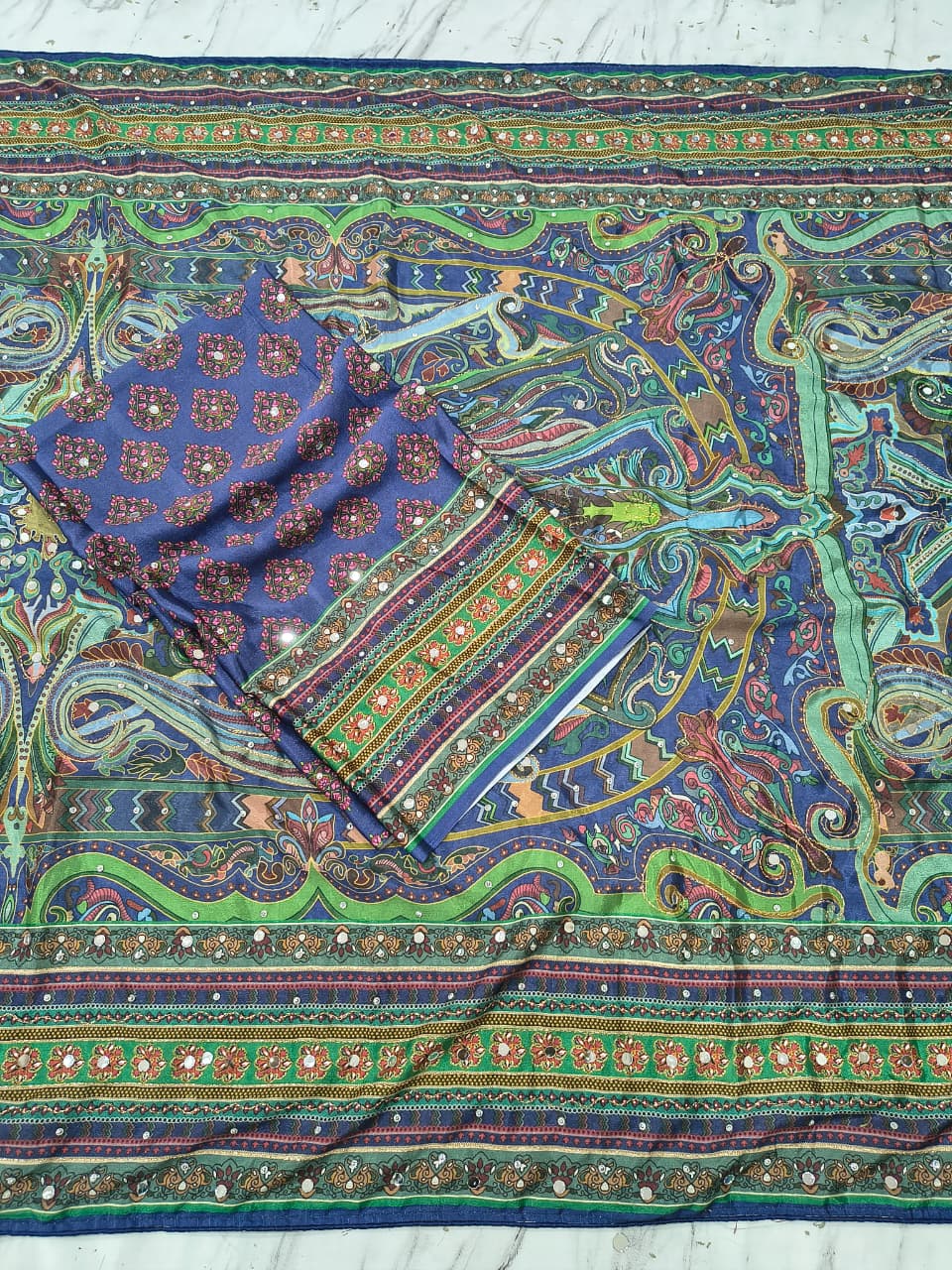 Chinon Silk Saree