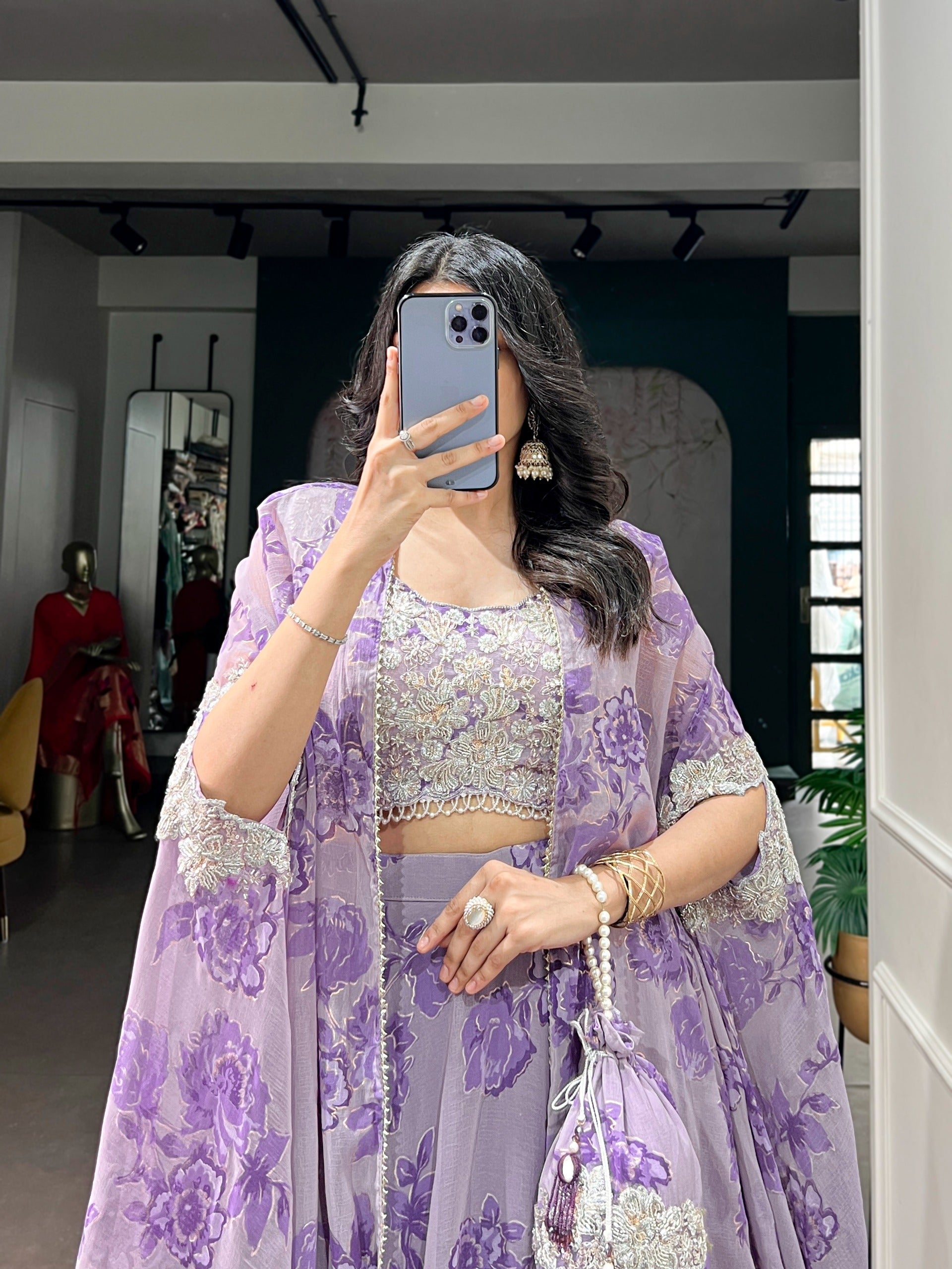 Lehenga blouse with dupatta batwa