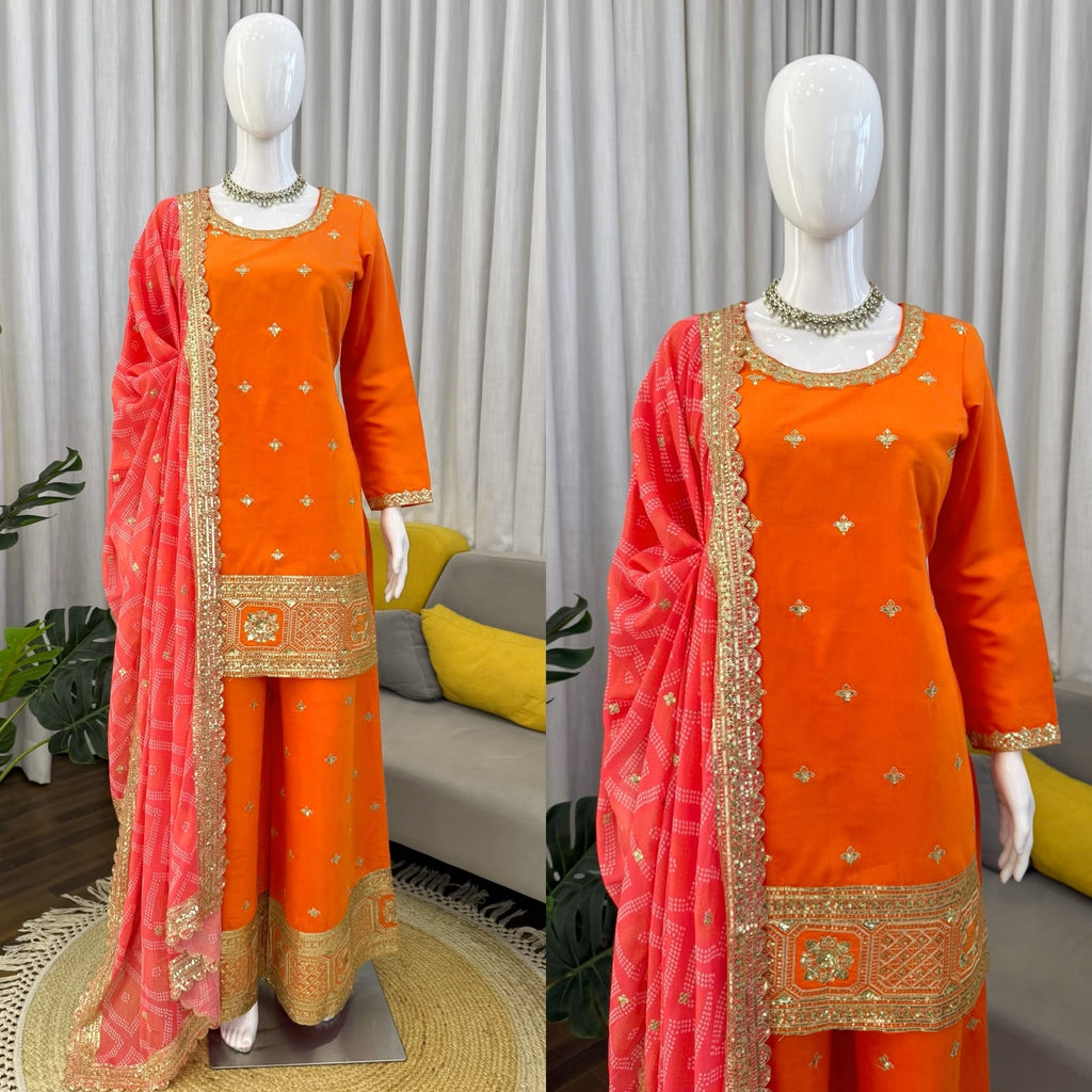 Palzoo suit with Duppata