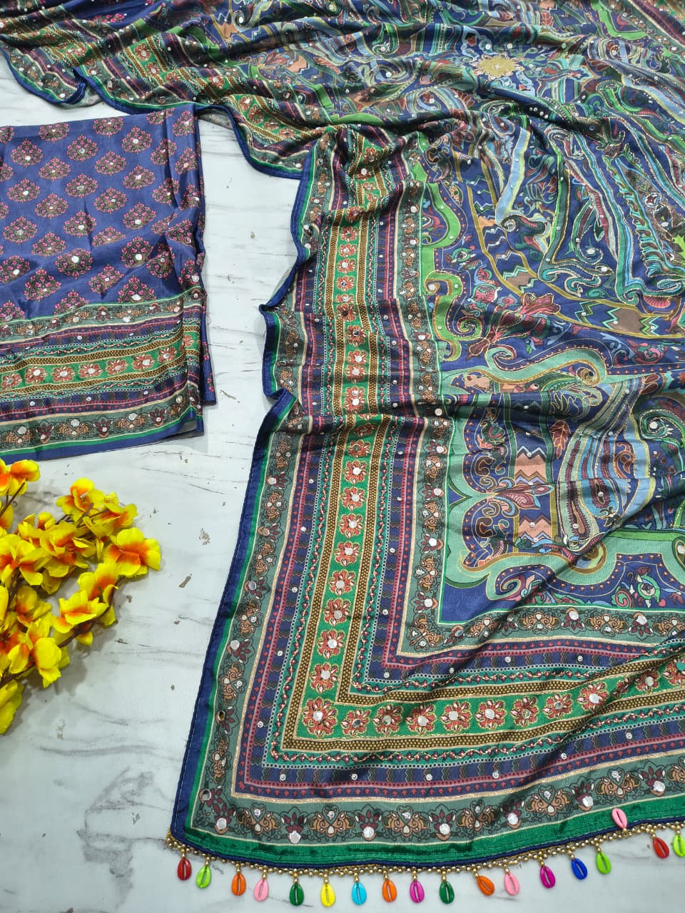 Chinon Silk Saree
