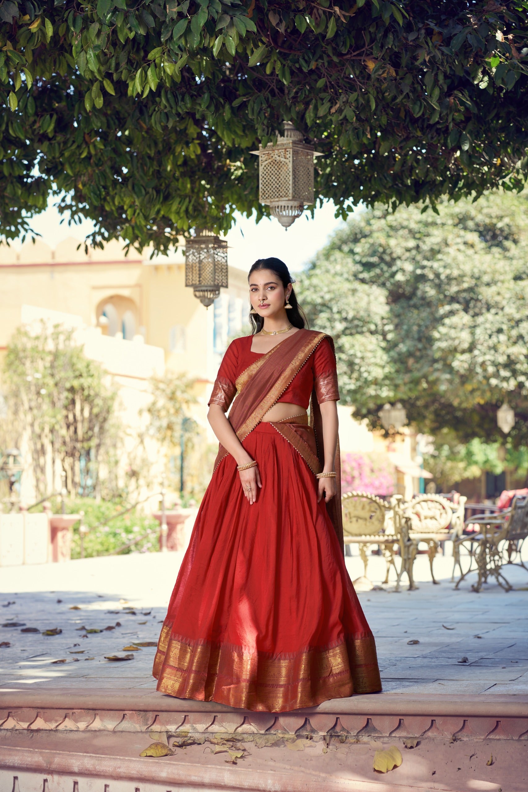 Lehenga blouse with dupatta