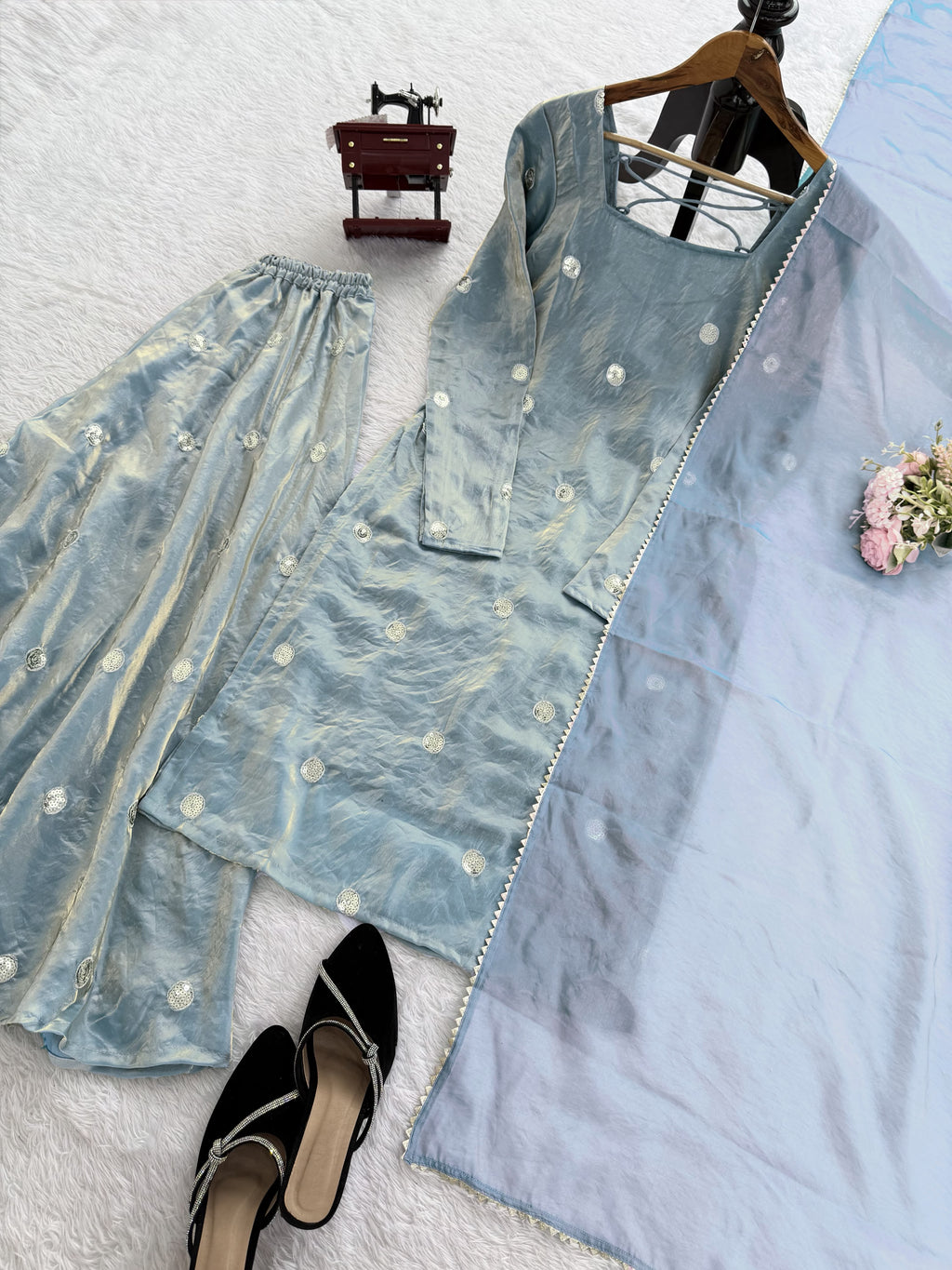 Kurti plazo with dupatta