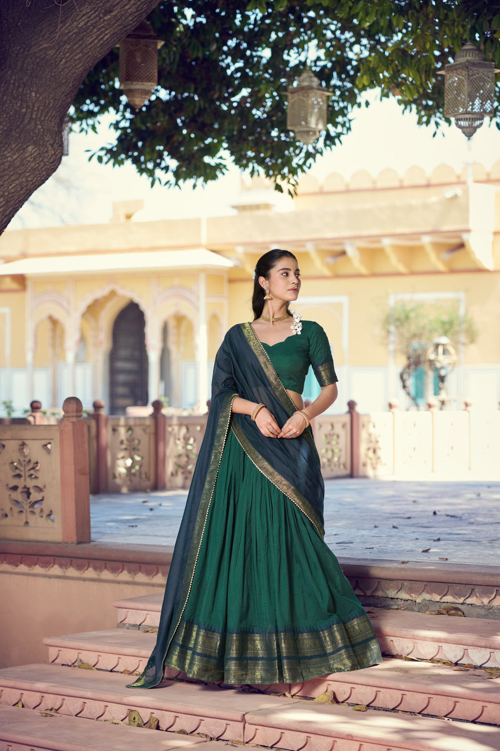 Lehenga blouse with dupatta