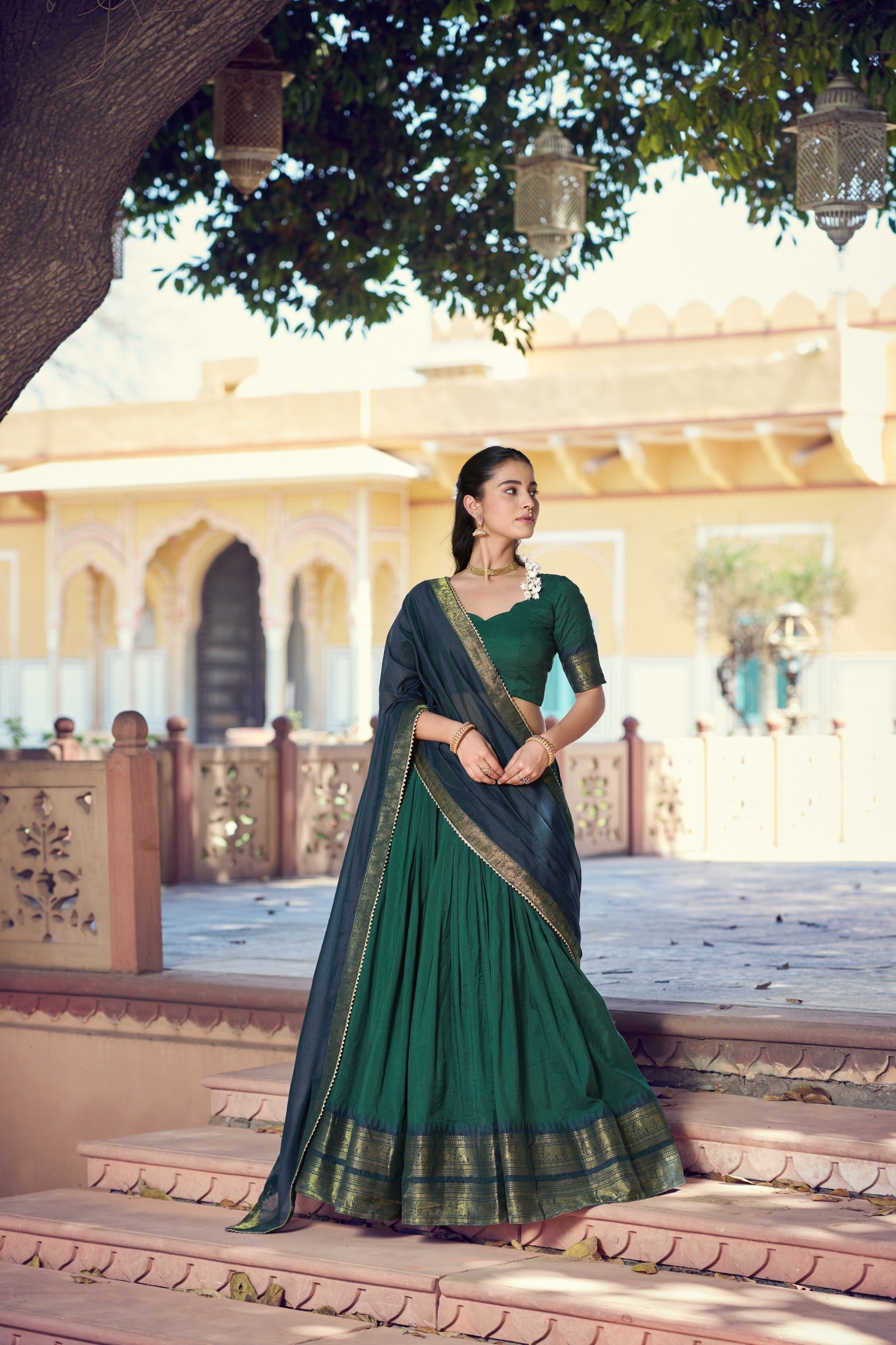 Lehenga blouse with dupatta
