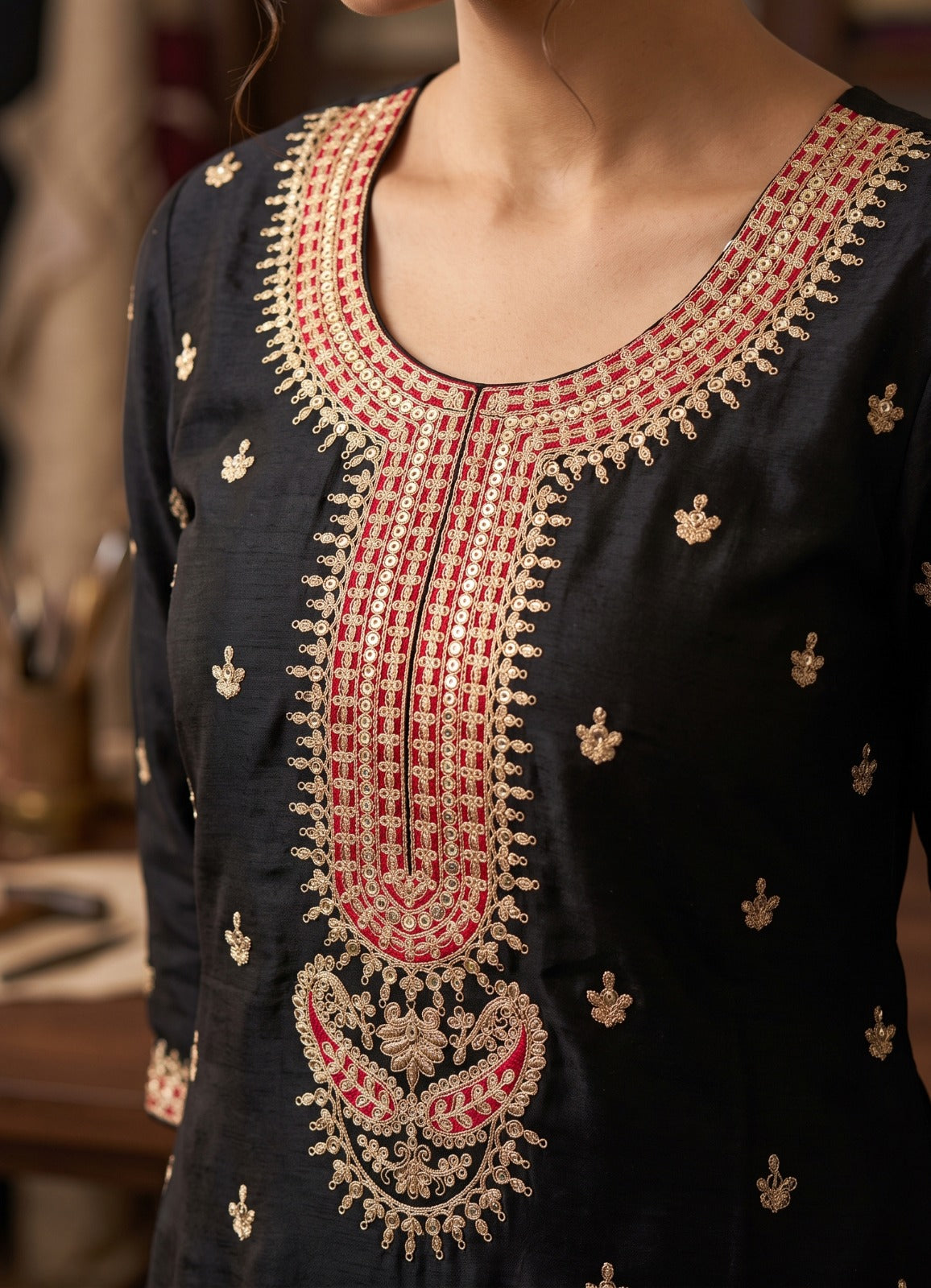 Plazo suit with dupatta