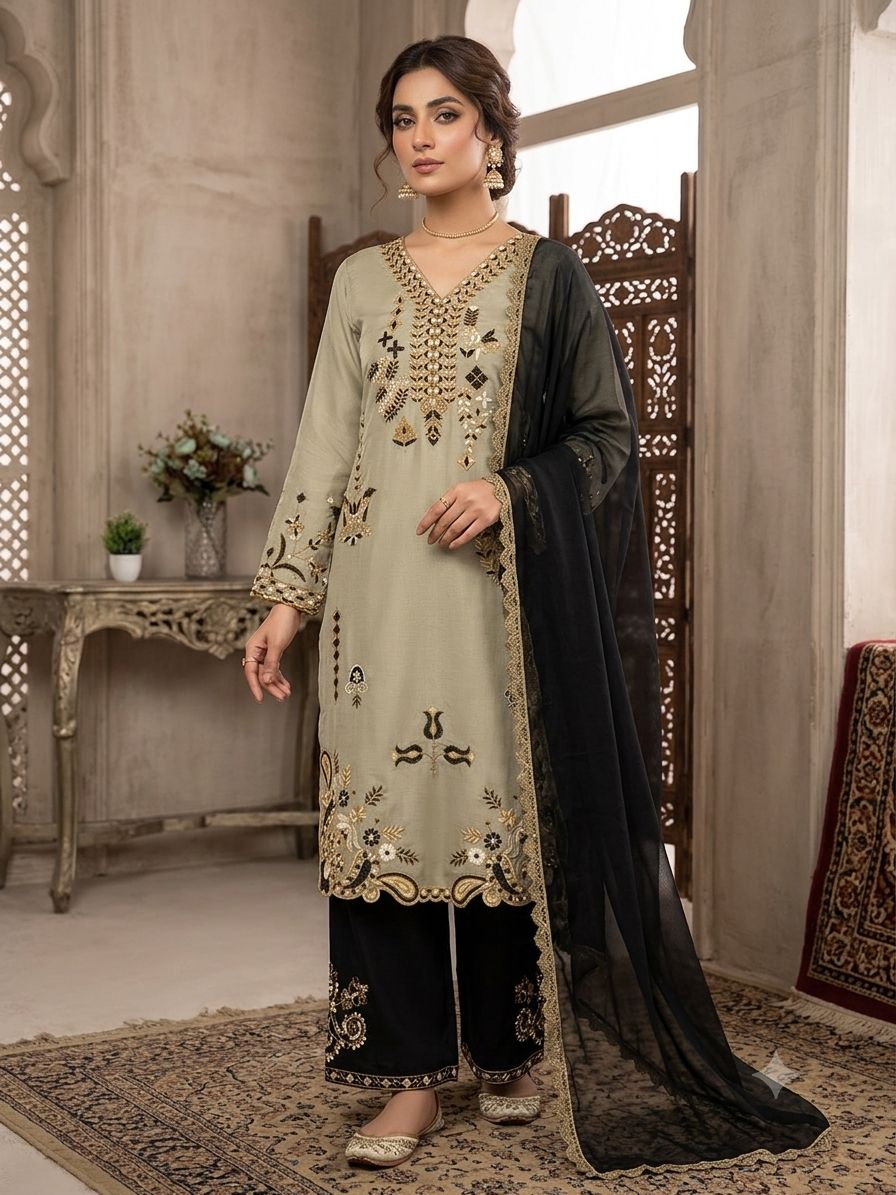 Pakistani plazo suit