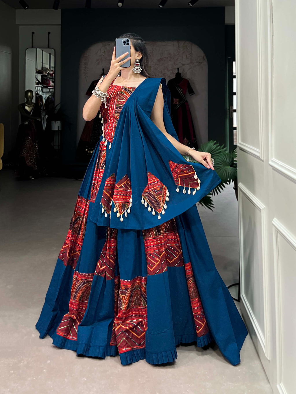 Lehnega Stitch Blouse With Dupatta