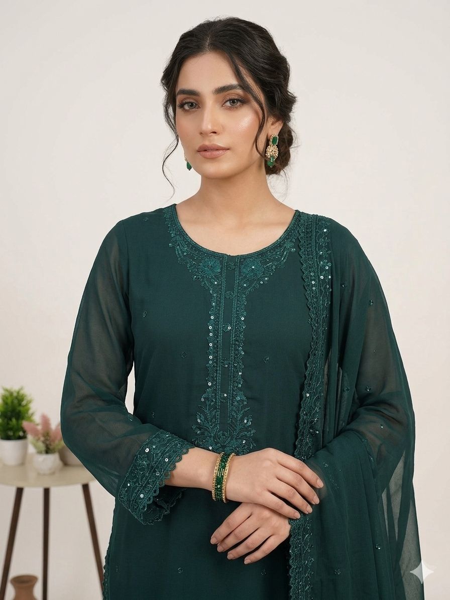 Top pant with dupatta