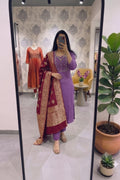 Silk Kurti Set With Duppata