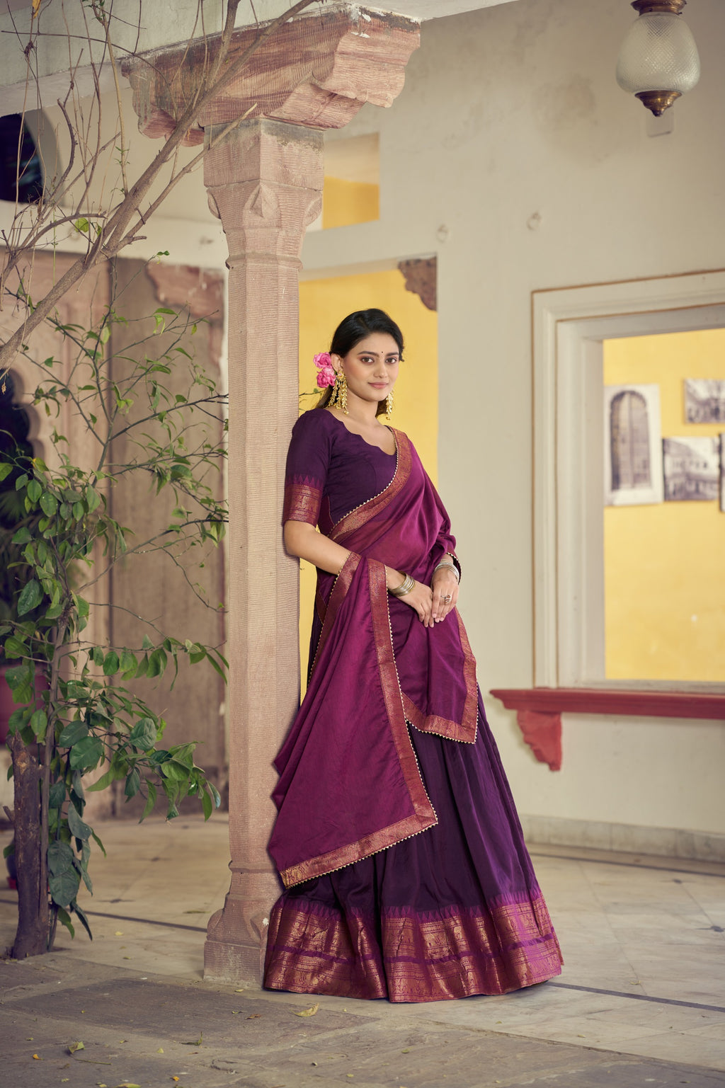 Lehenga blouse with dupatta