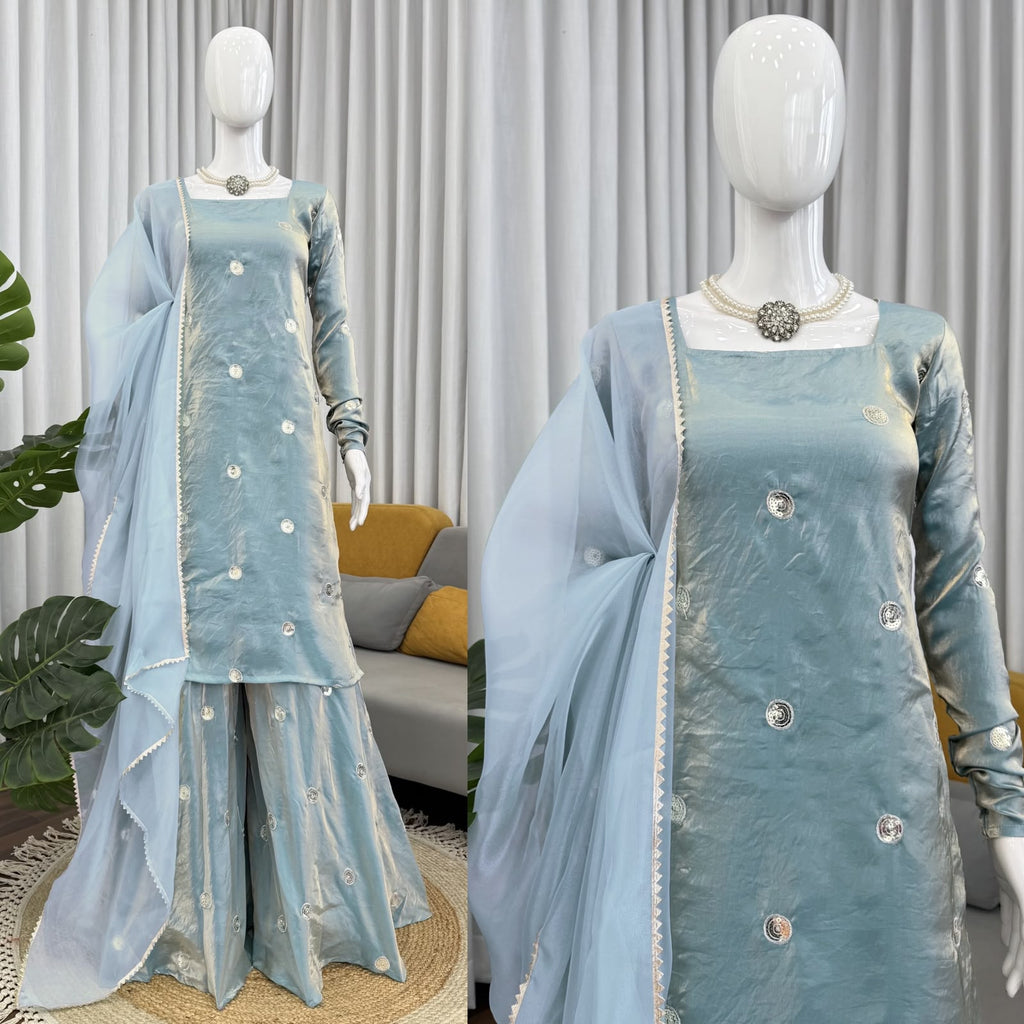 Kurti plazo with dupatta