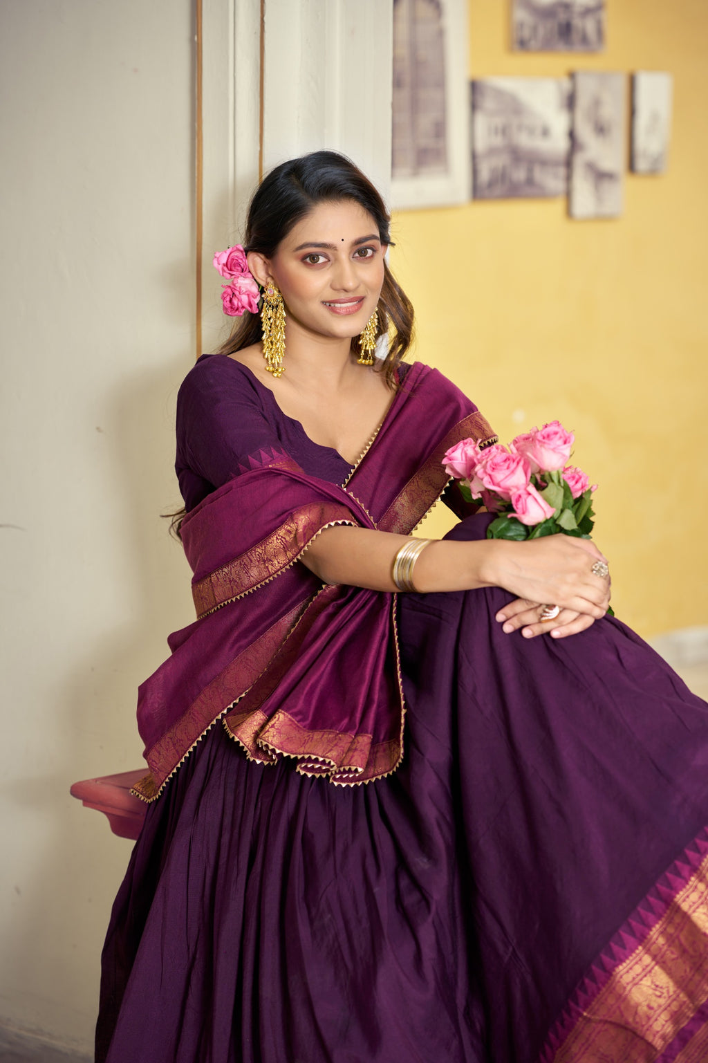 Lehenga blouse with dupatta