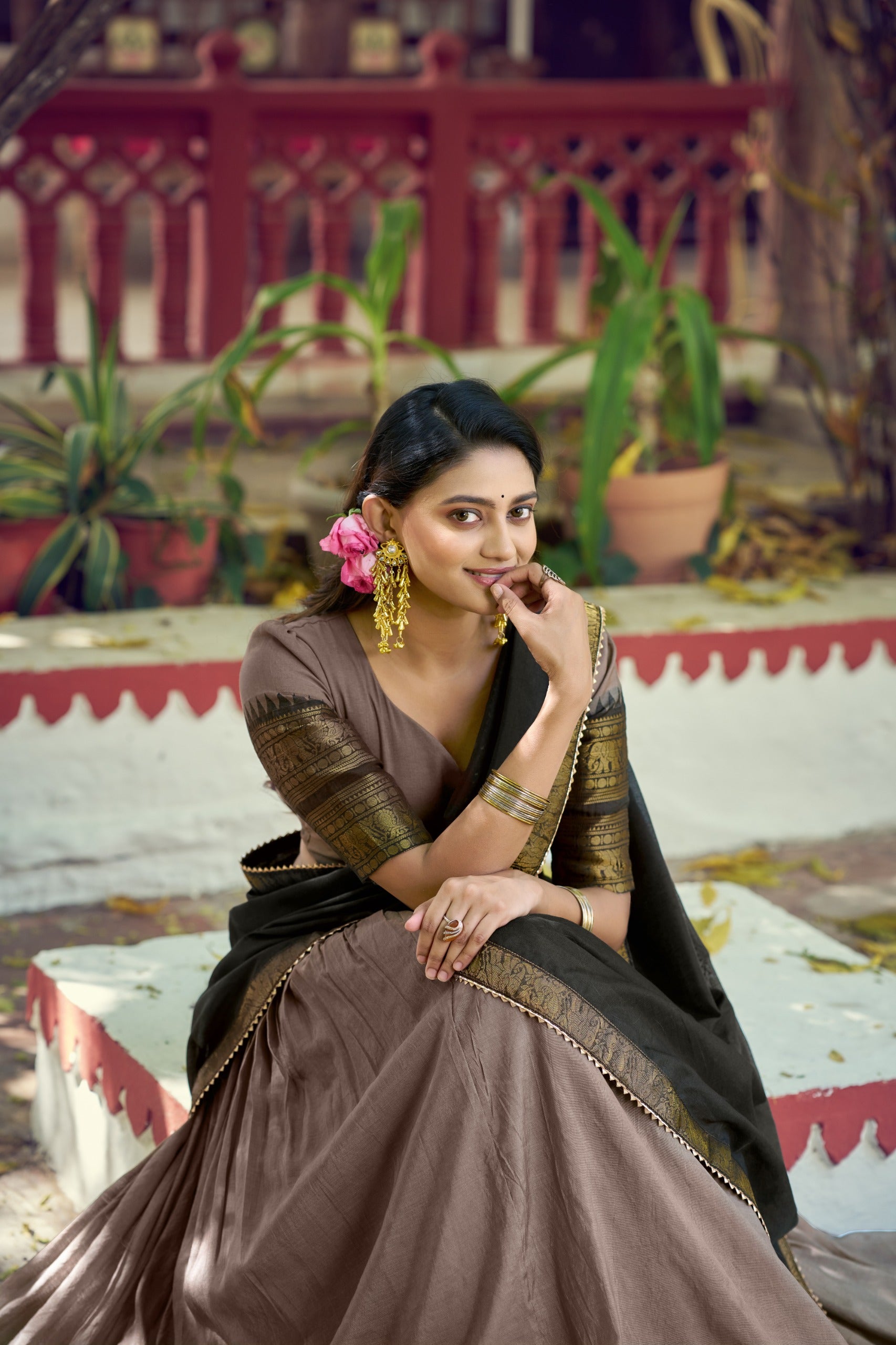 Lehenga blouse with dupatta