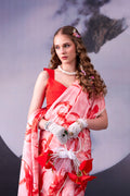 Satin silk saree