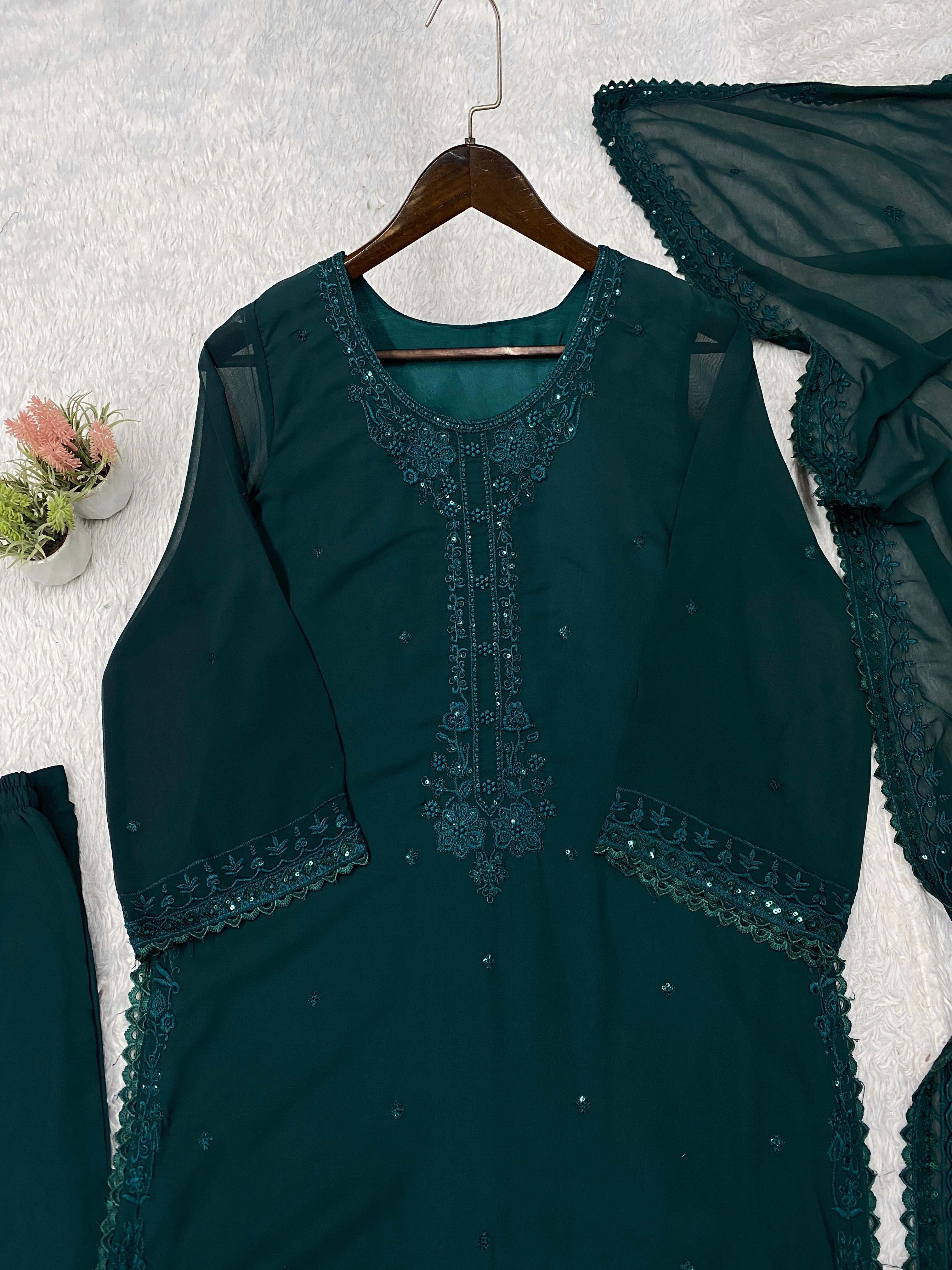 Top pant with dupatta