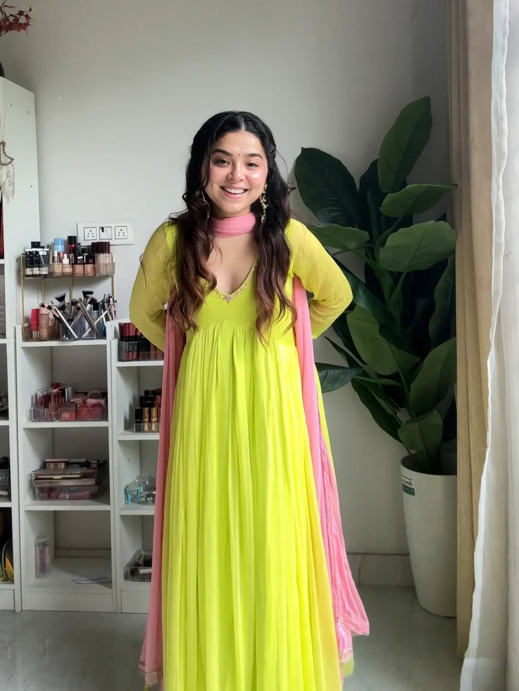 Gown with dupatta