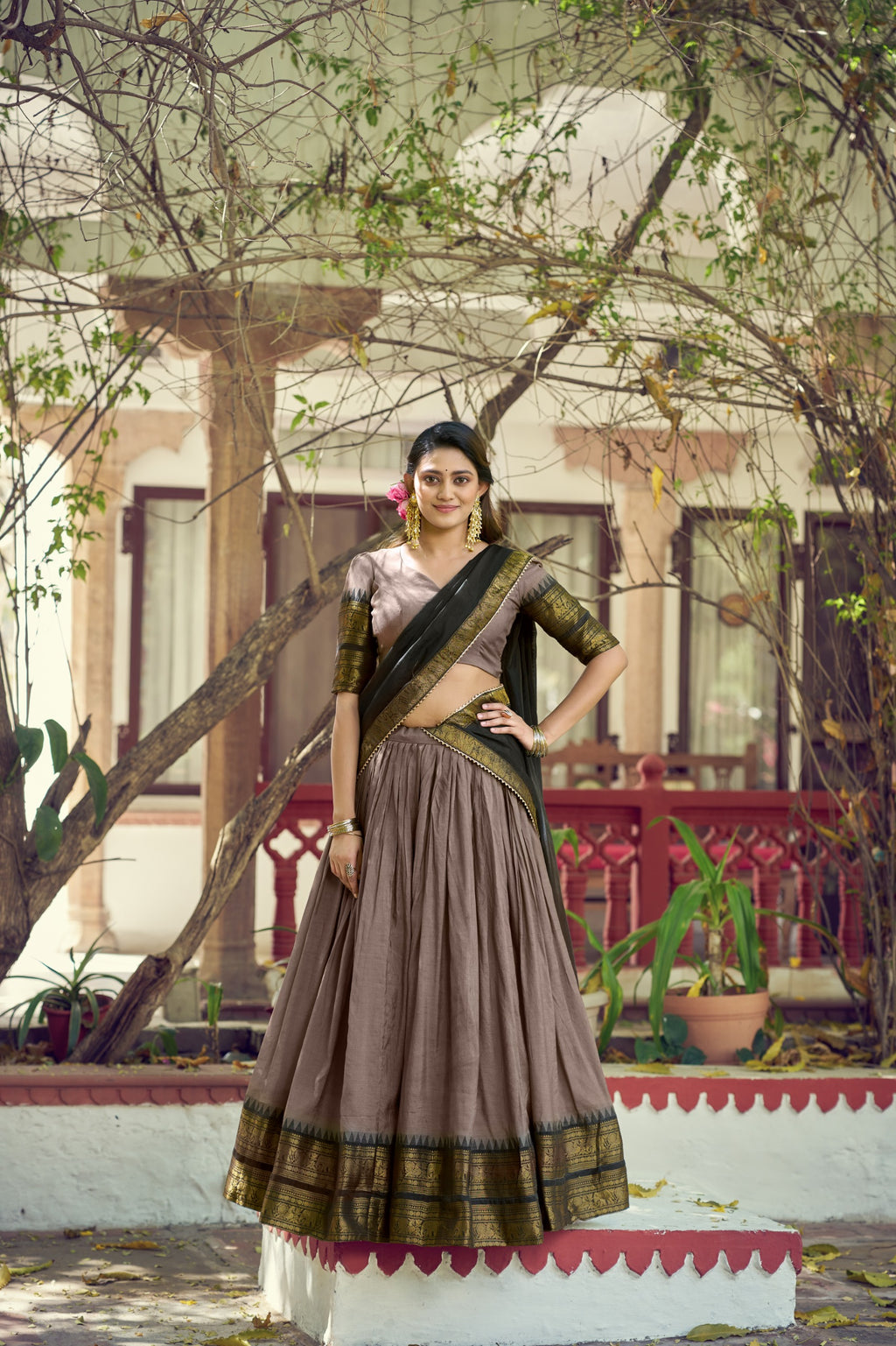 Lehenga blouse with dupatta
