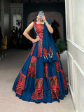 Lehnega Stitch Blouse With Dupatta