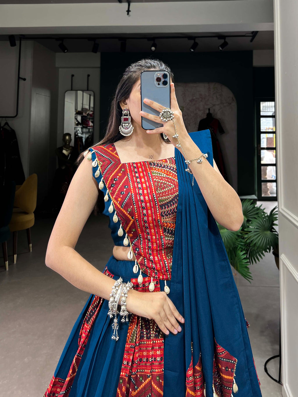 Lehnega Stitch Blouse With Dupatta