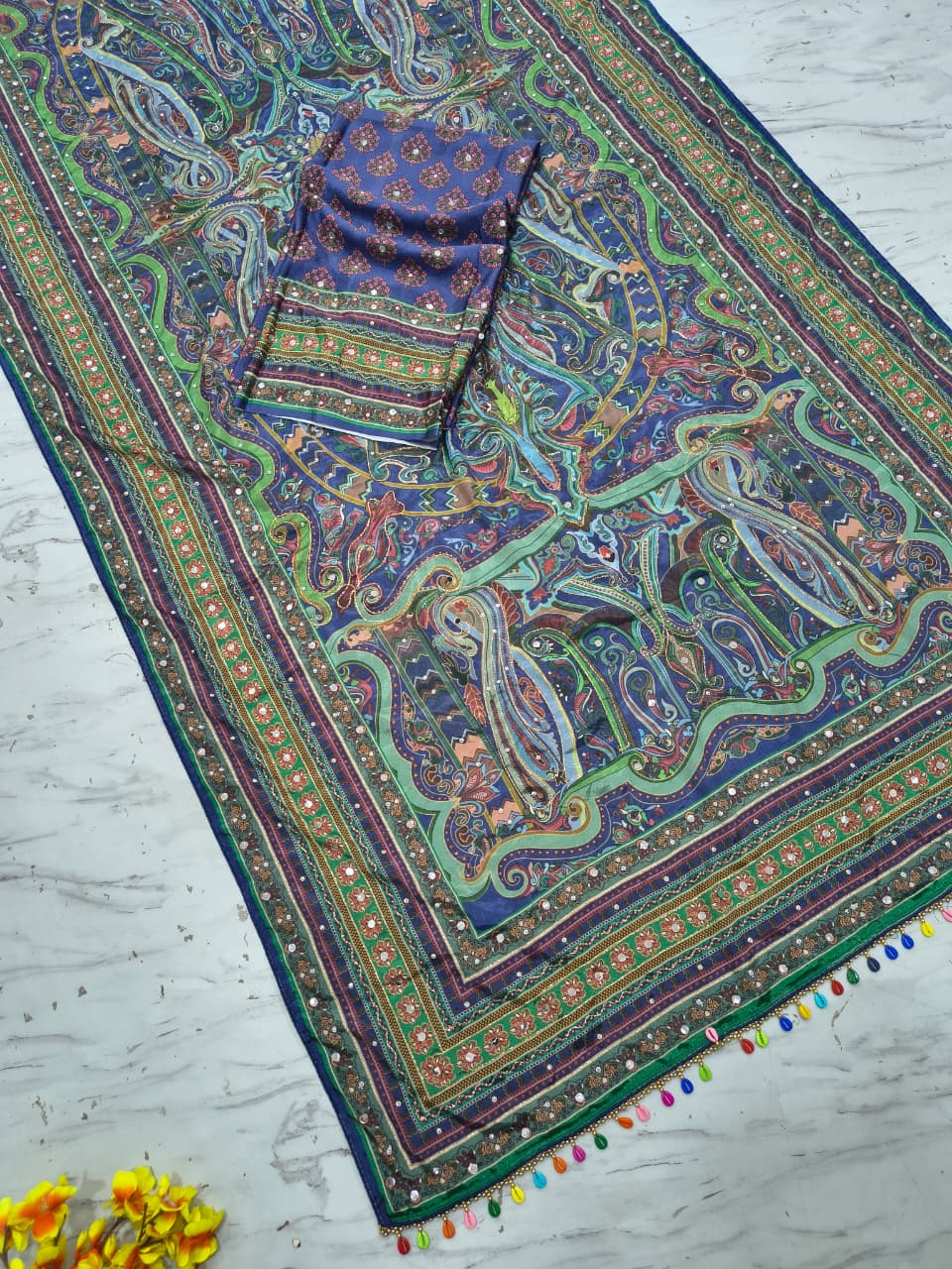 Chinon Silk Saree