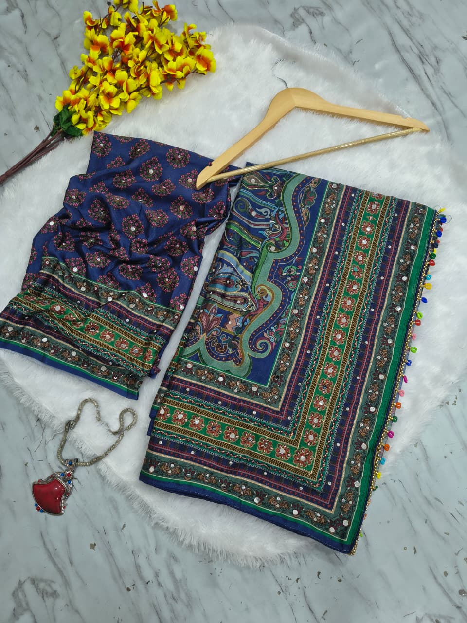 Chinon Silk Saree