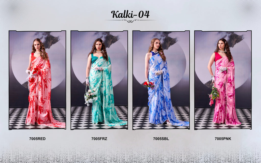 Satin silk saree