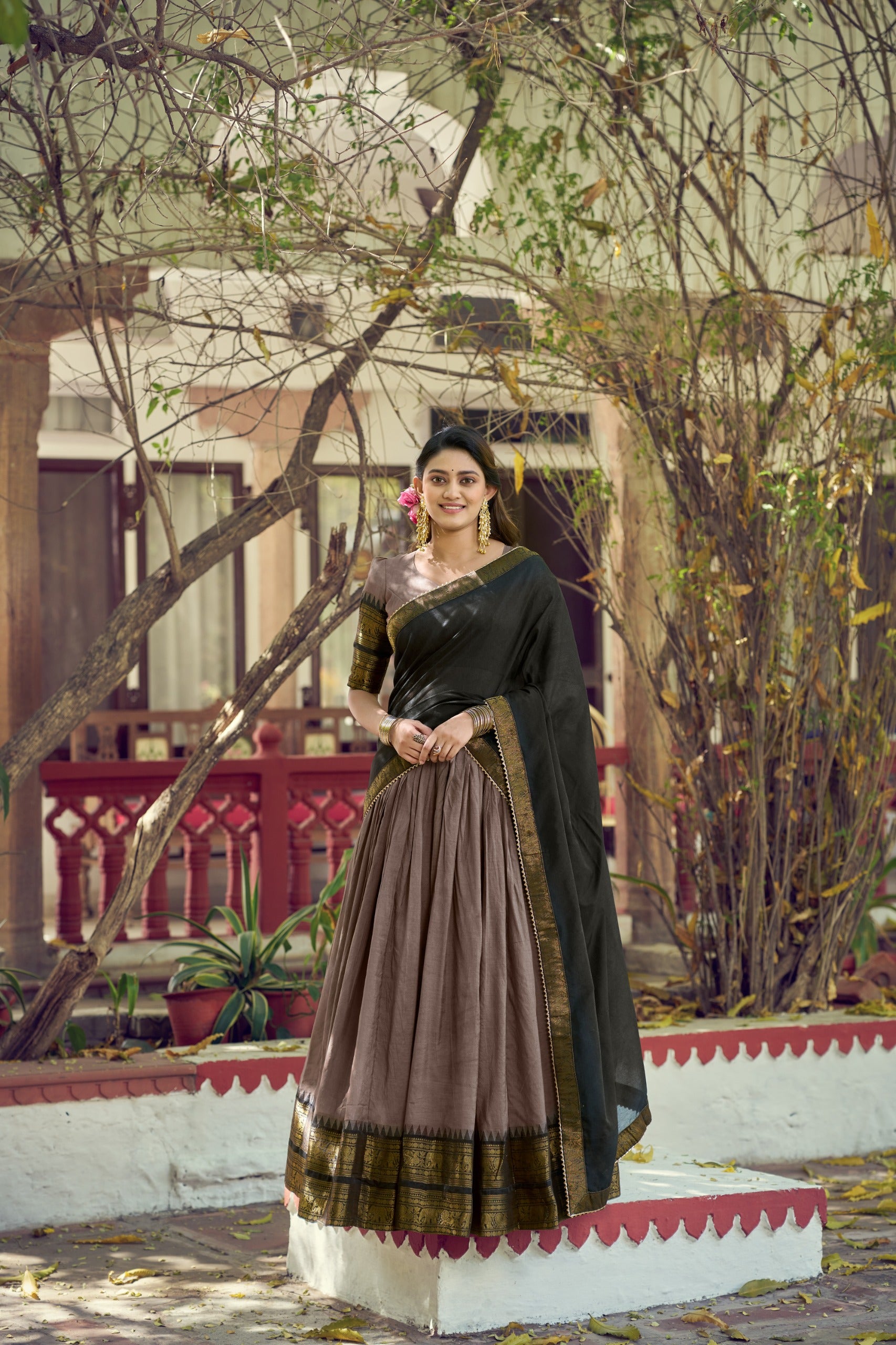 Lehenga blouse with dupatta