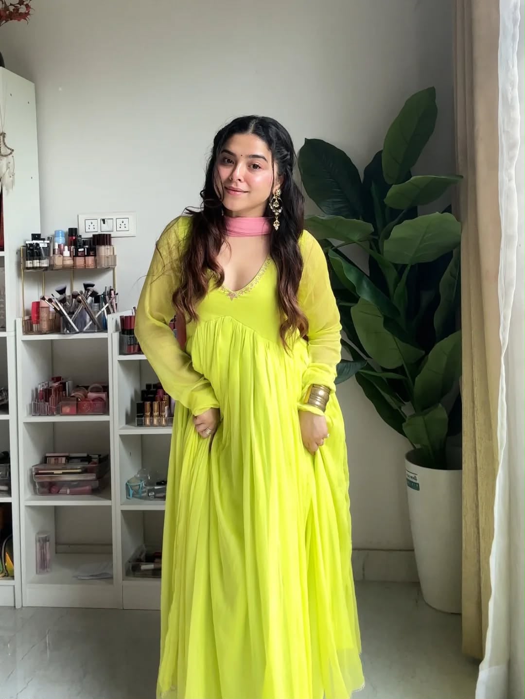 Gown with dupatta