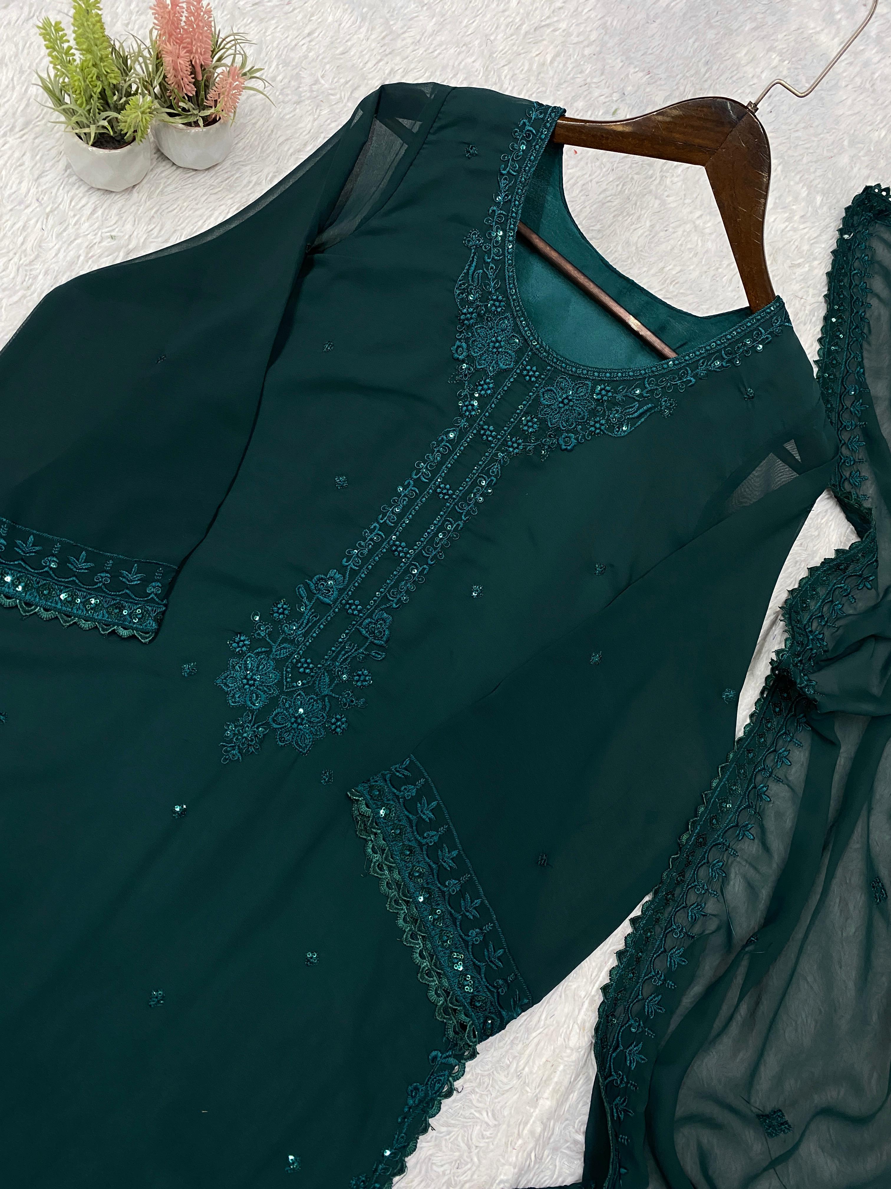 Top pant with dupatta