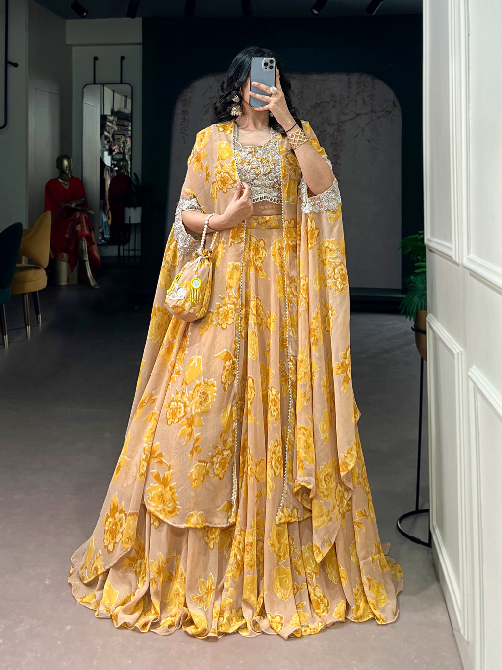 Lehenga blouse with dupatta batwa