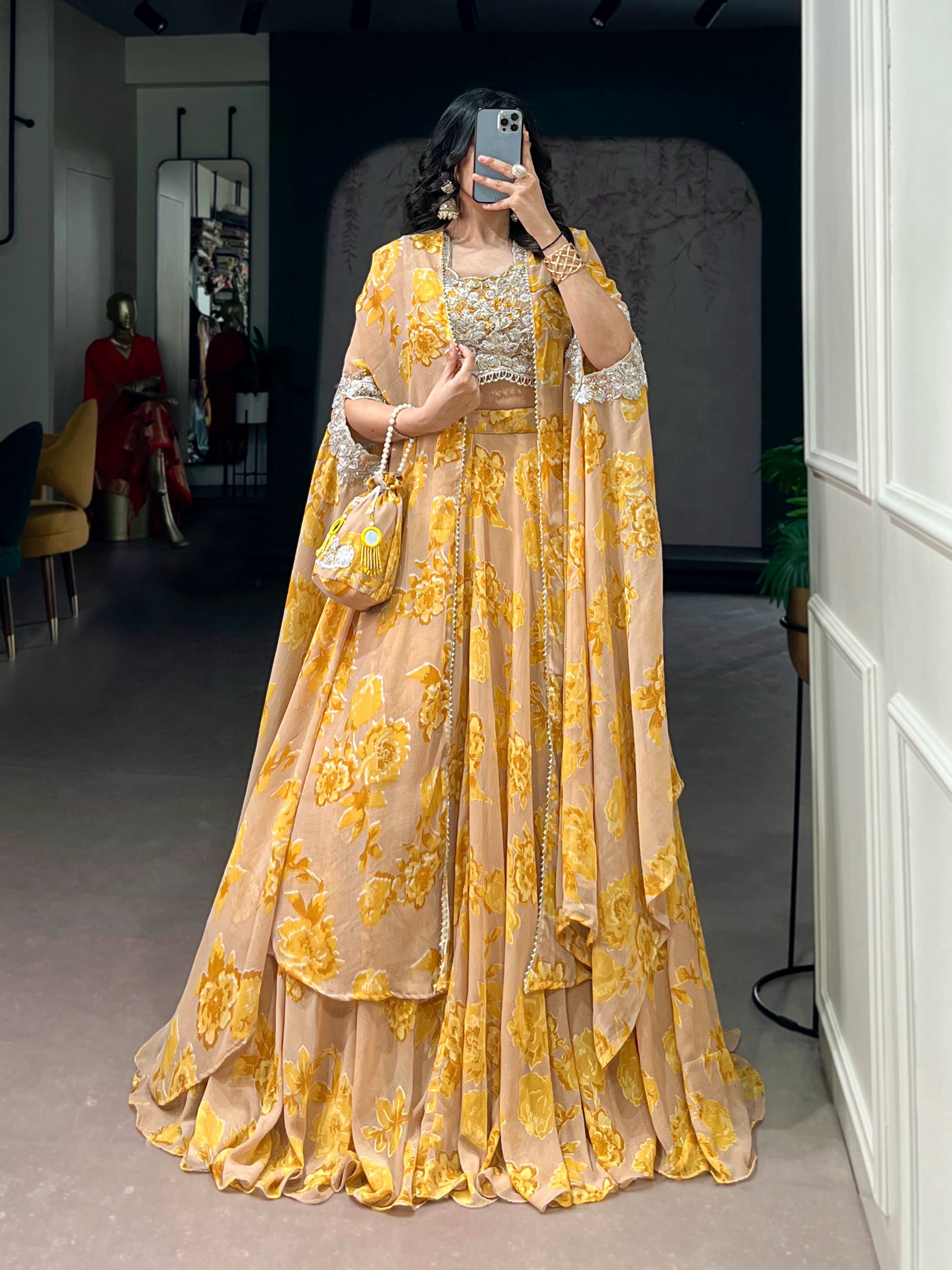 Lehenga blouse with dupatta batwa